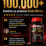 Óxido Nítrico™ – Cápsulas de Óxido Nítrico con Huanarpo para Energía, Potencia y Rendimiento , Fórmula Avanzada Natural (120 Cápsulas) – SuperHuman™